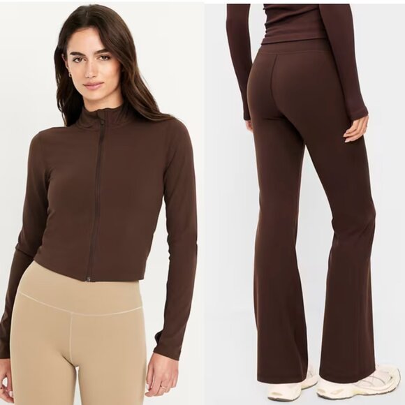 Old Navy Pants - NWT Old Navy Workout Set Chocolate Brown Size Medium Large